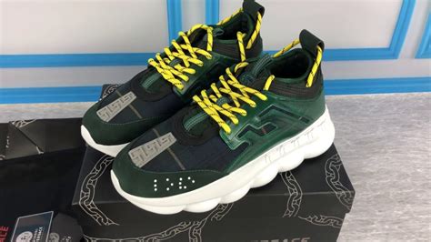 best versace chain reaction replica|authentic versace chain reaction sneakers.